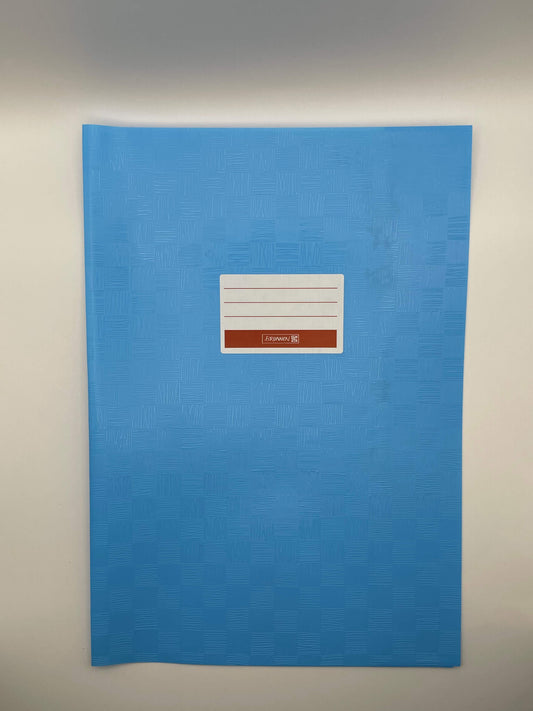 Brunnen-Heftumschlag-Plastik-blau