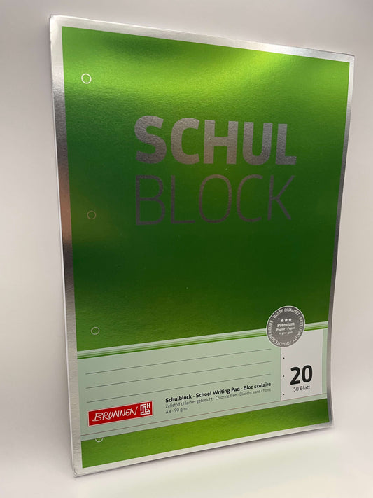 Brunnen-Schulblock-Lineatur-20-50-Blatt-blanko