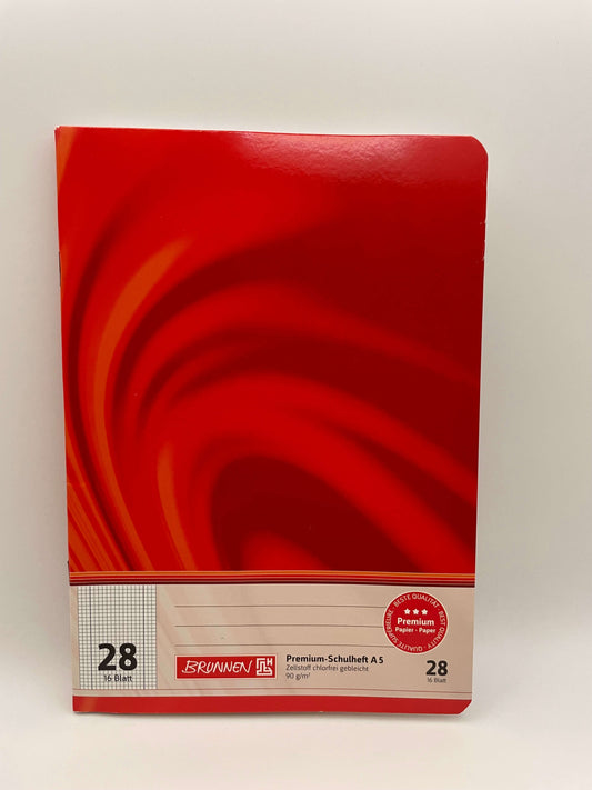 Brunnen-Schulheft-Typ28-16-Blatt-rot