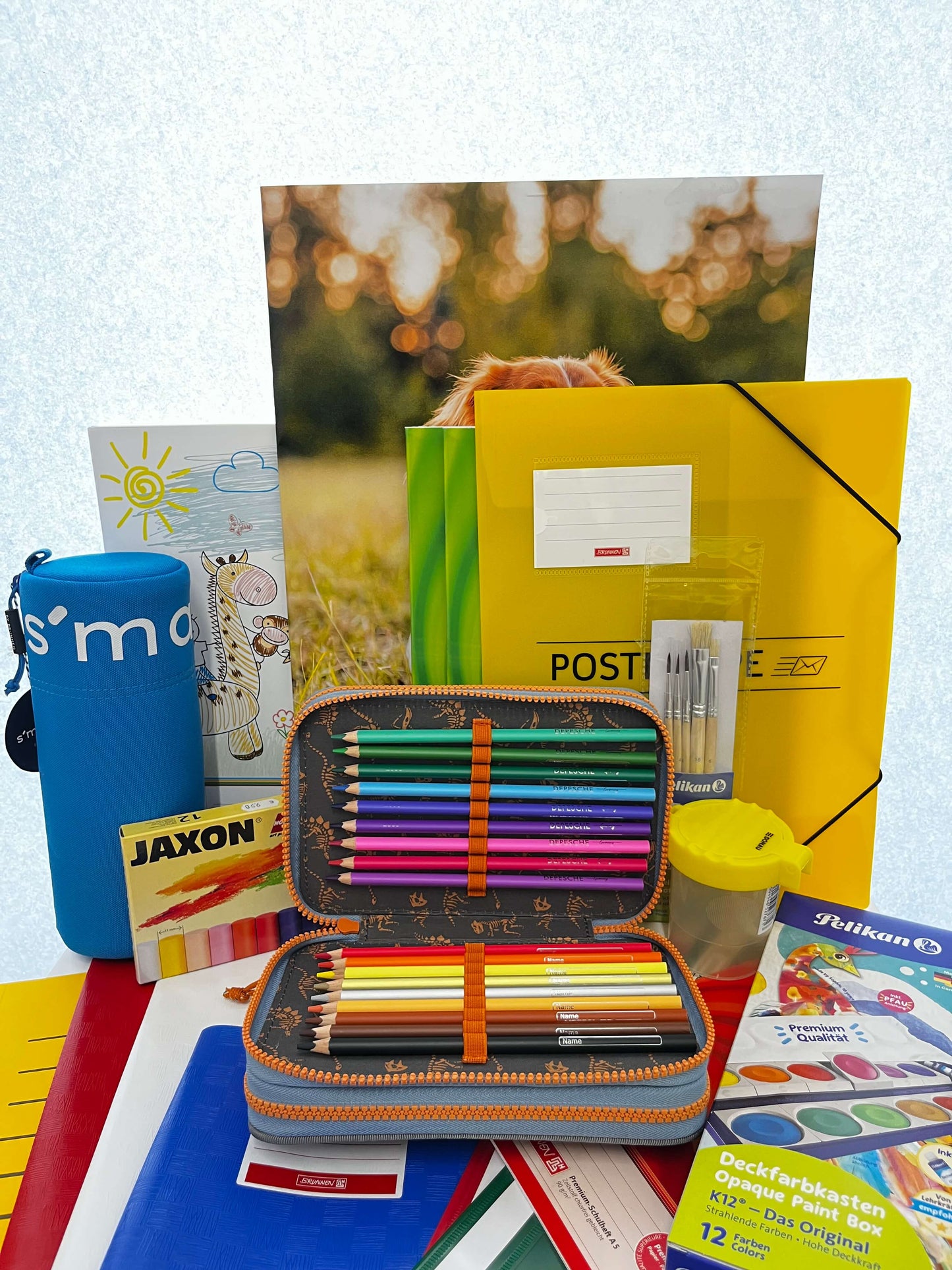 Premium-Schulstartpaket-Bertha-Hirsch-boys-Stifte-offen