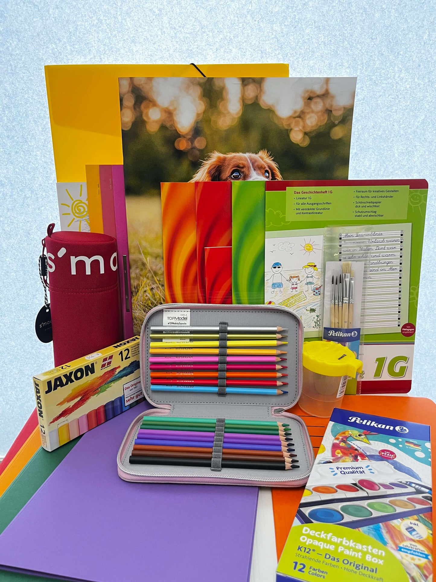 Premium-Schulstartpaket-Franklin-girls-Stifte-offen