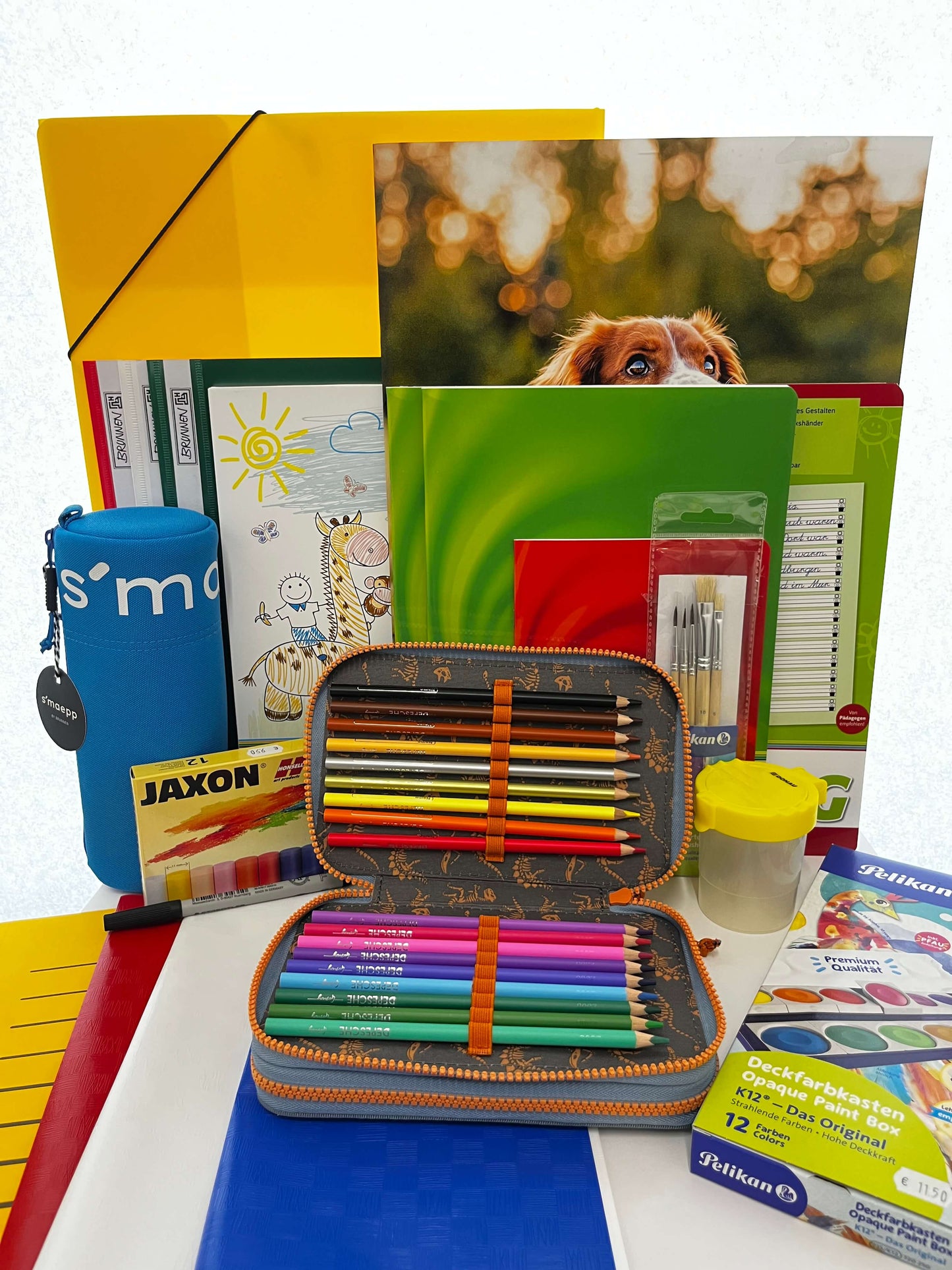 Premium-Schulstartpaket-Vogelstang-boys-Stifte-offen